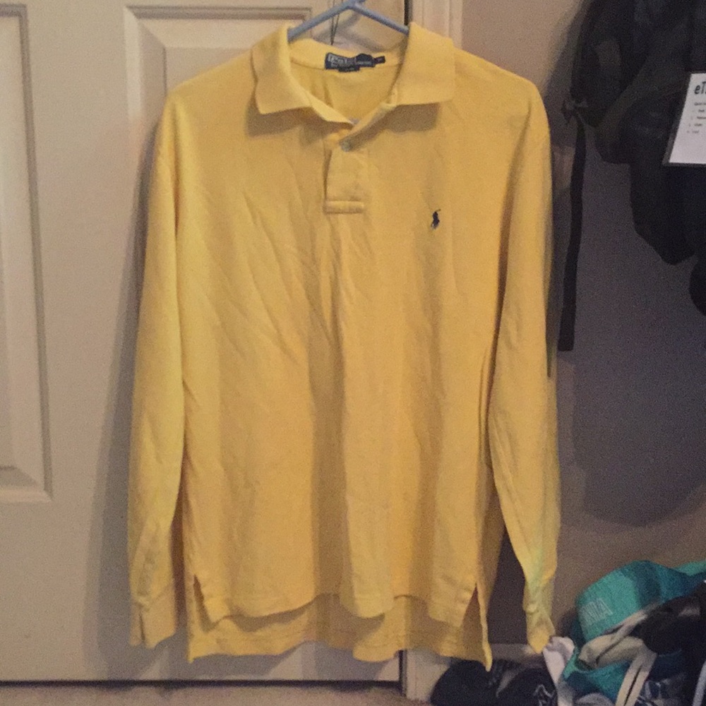 Yellow long sleeve Polo T-Shirt
